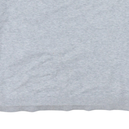 Tommy Jeans Men's Grey Cotton Crew Neck Pullover Jumper L