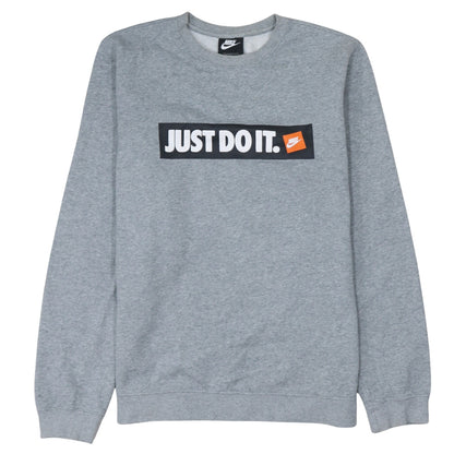Mens UK Size M Nike Grey Pullover Sweatshirt