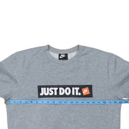 Mens UK Size M Nike Grey Pullover Sweatshirt