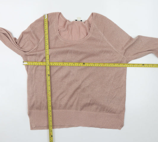 Womens UK Size M Whistles Pink Pullover Jumper