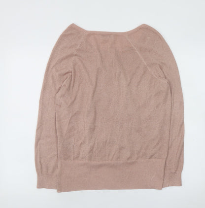 Womens UK Size M Whistles Pink Pullover Jumper