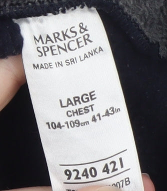 Mens UK Size L Marks and Spencer Black Bodywarmer