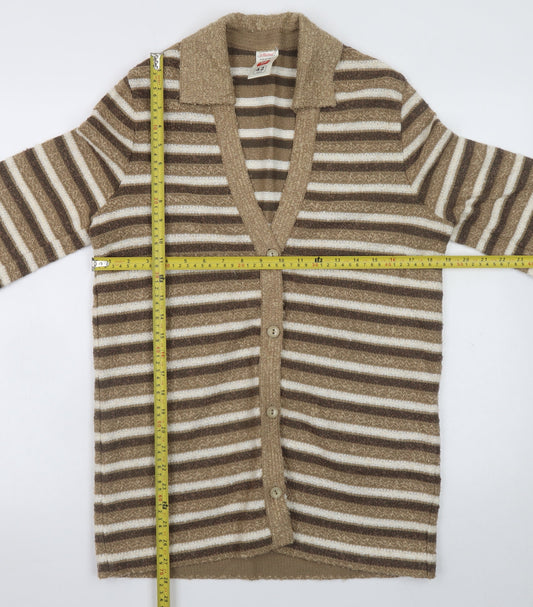 Womens UK Size 14 Marks and Spencer Beige Cardigan Jumper
