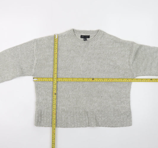 Womens UK Size S New Look Grey Pullover Jumper