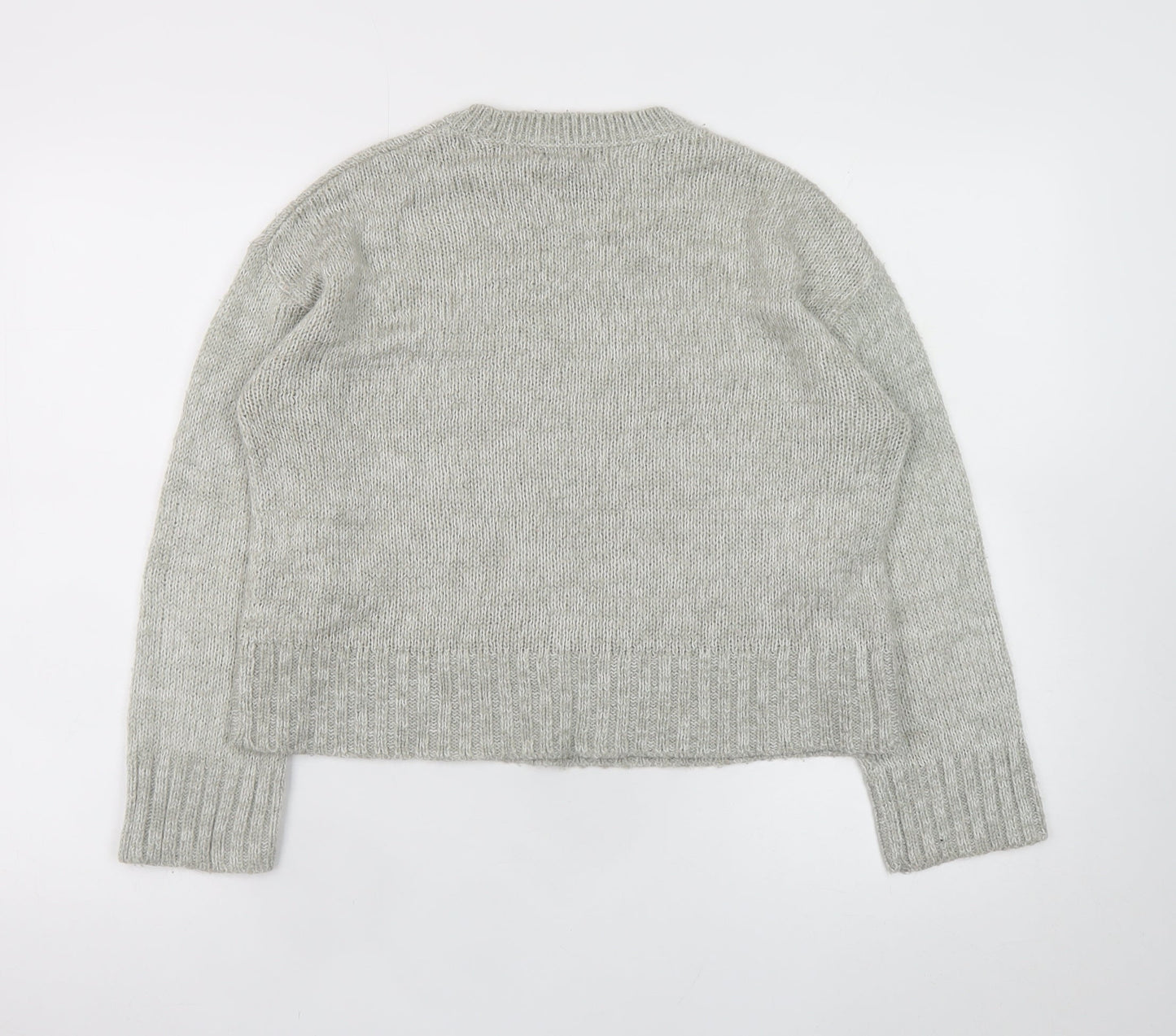 Womens UK Size S New Look Grey Pullover Jumper