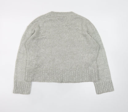 Womens UK Size S New Look Grey Pullover Jumper