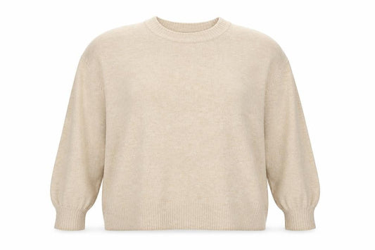 ASOS Women’s Beige Crew Neck Pullover Jumper Size 22 Relaxed Fit