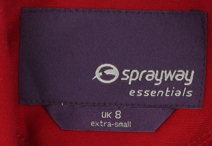 Womens UK Size 8 Sprayway Red Basic Jacket
