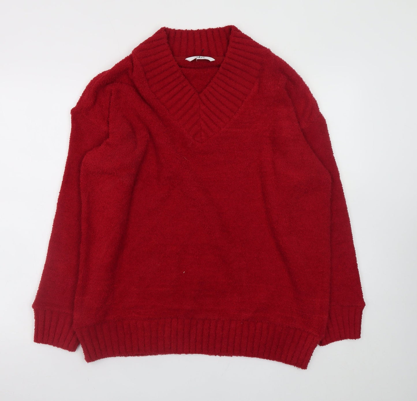 Womens UK Size L NEXT Red Pullover Jumper