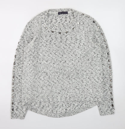 Womens UK Size 14 Marks and Spencer Grey Pullover Jumper