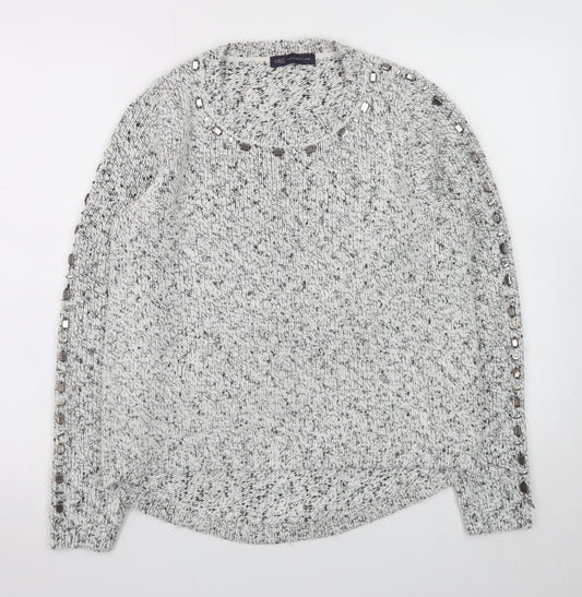 Womens UK Size 14 Marks and Spencer Grey Pullover Jumper