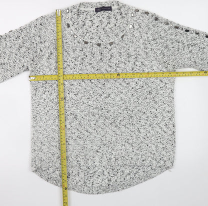 Womens UK Size 14 Marks and Spencer Grey Pullover Jumper