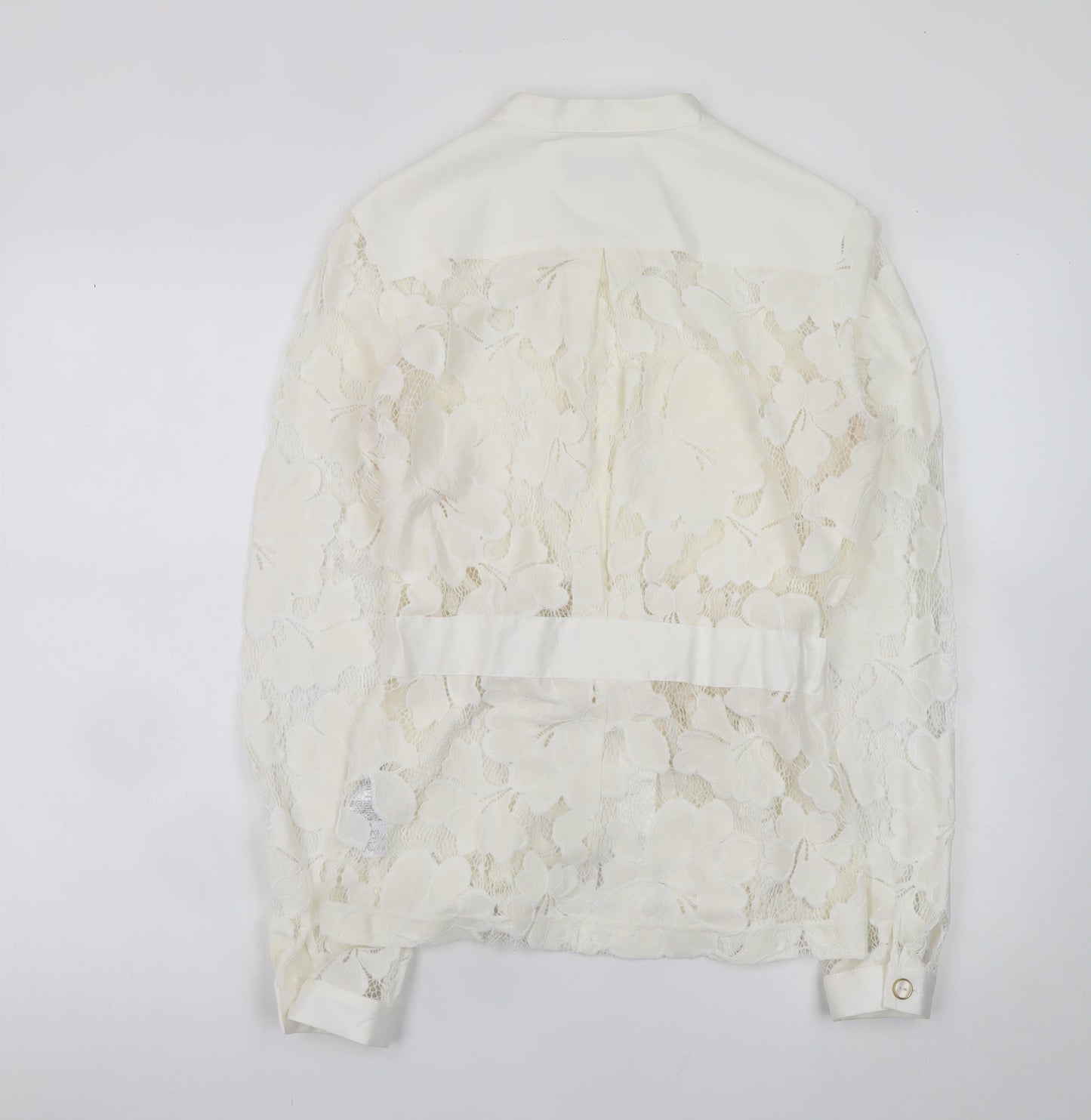 Womens UK Size 12 Coast Ivory Wrap Blouse