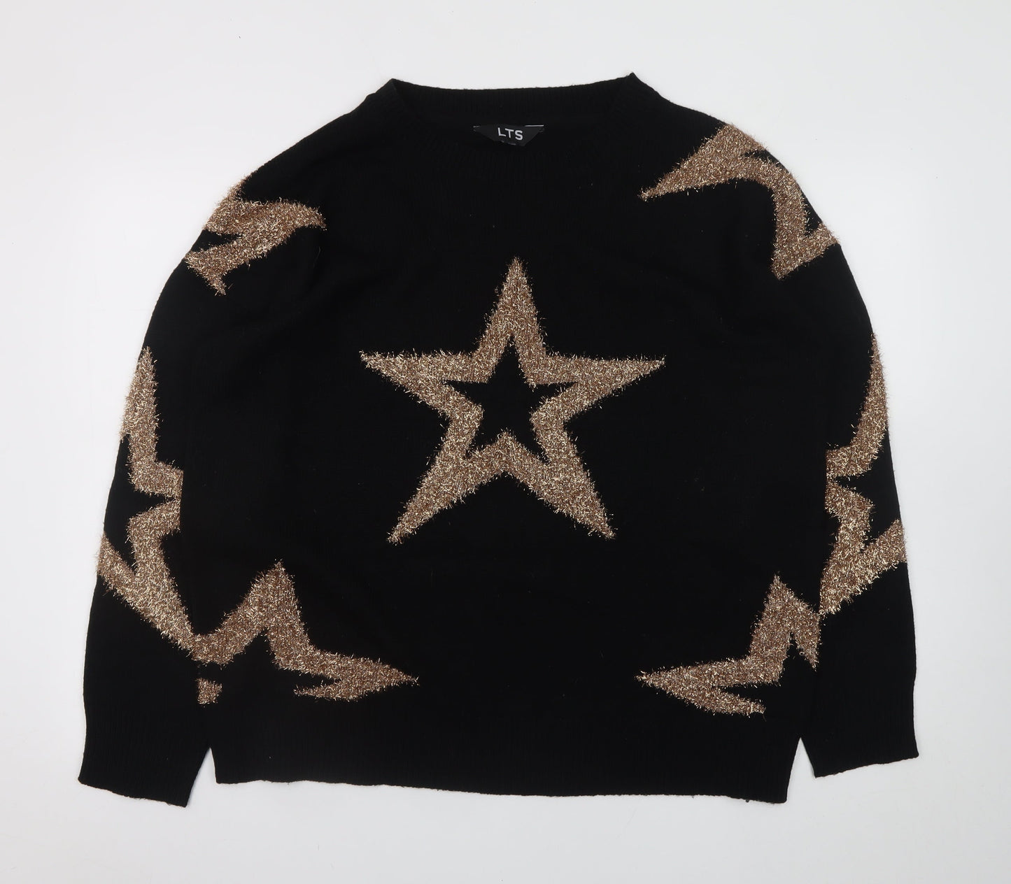 Womens UK Size 18-20 LTS Black Pullover Jumper