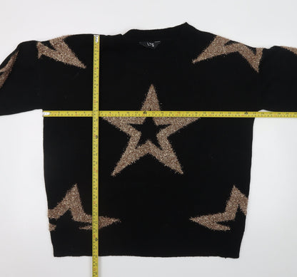 Womens UK Size 18-20 LTS Black Pullover Jumper