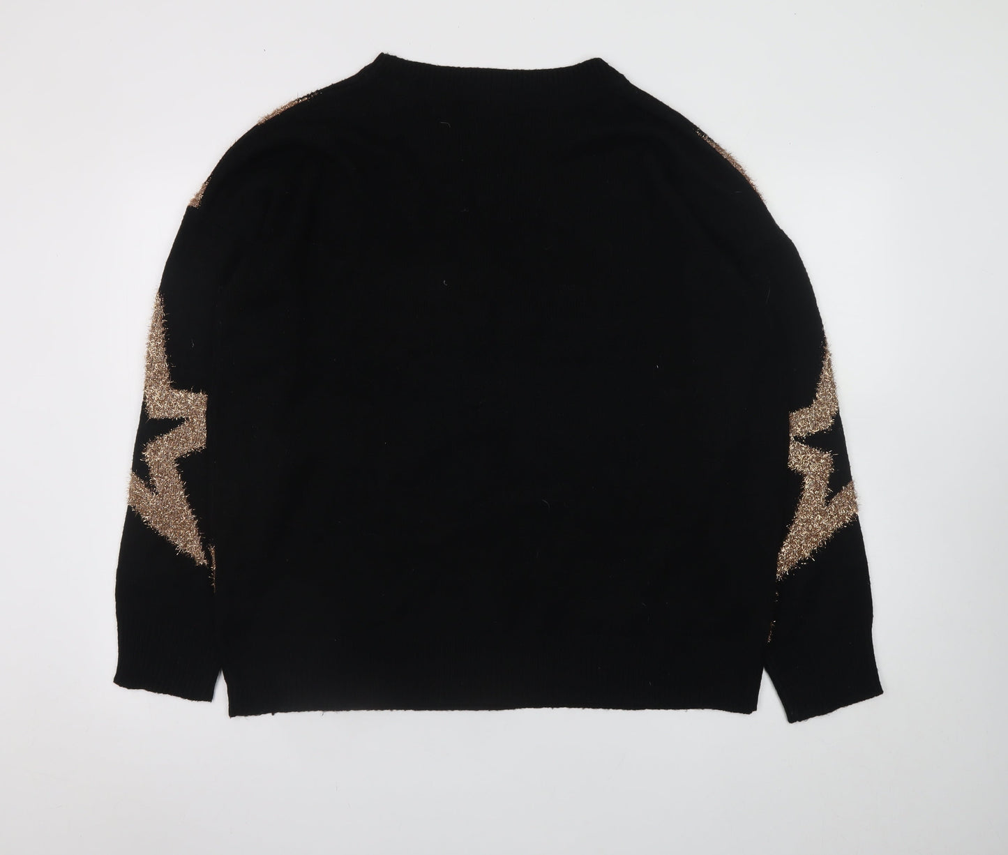 Womens UK Size 18-20 LTS Black Pullover Jumper