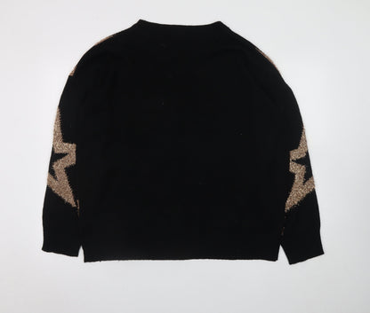 Womens UK Size 18-20 LTS Black Pullover Jumper