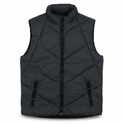 Gap Men's Black L Puffer Waistcoat Regular Fit Nylon Lightweight