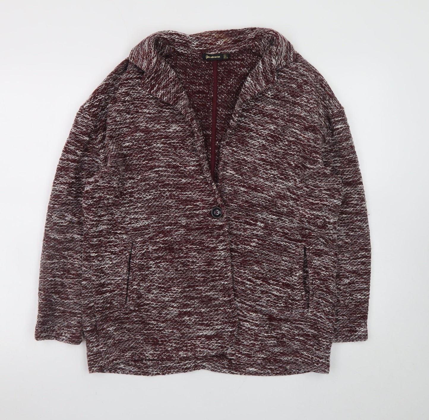 Womens UK Size 14 Stradivarius Red Basic Jacket
