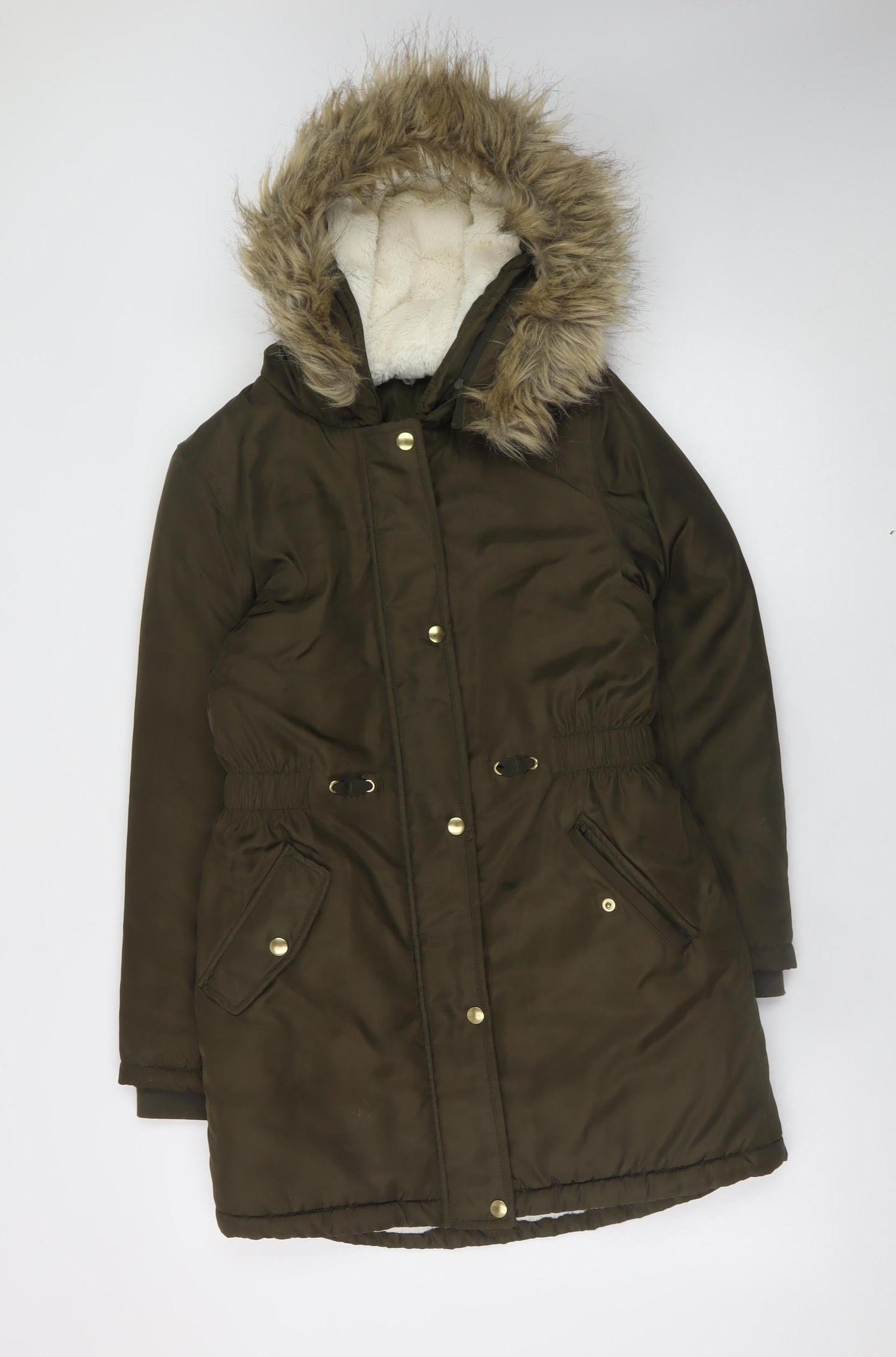 Teens UK Size 12 bluezoo Brown Parka Coat