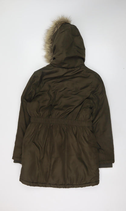 Teens UK Size 12 bluezoo Brown Parka Coat