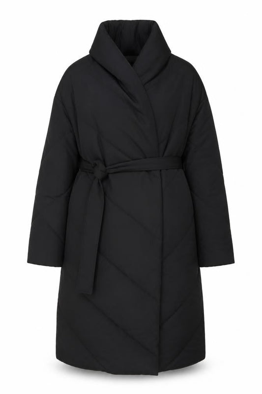 Womens UK Size 20 In the Style Black Puffer Jacket