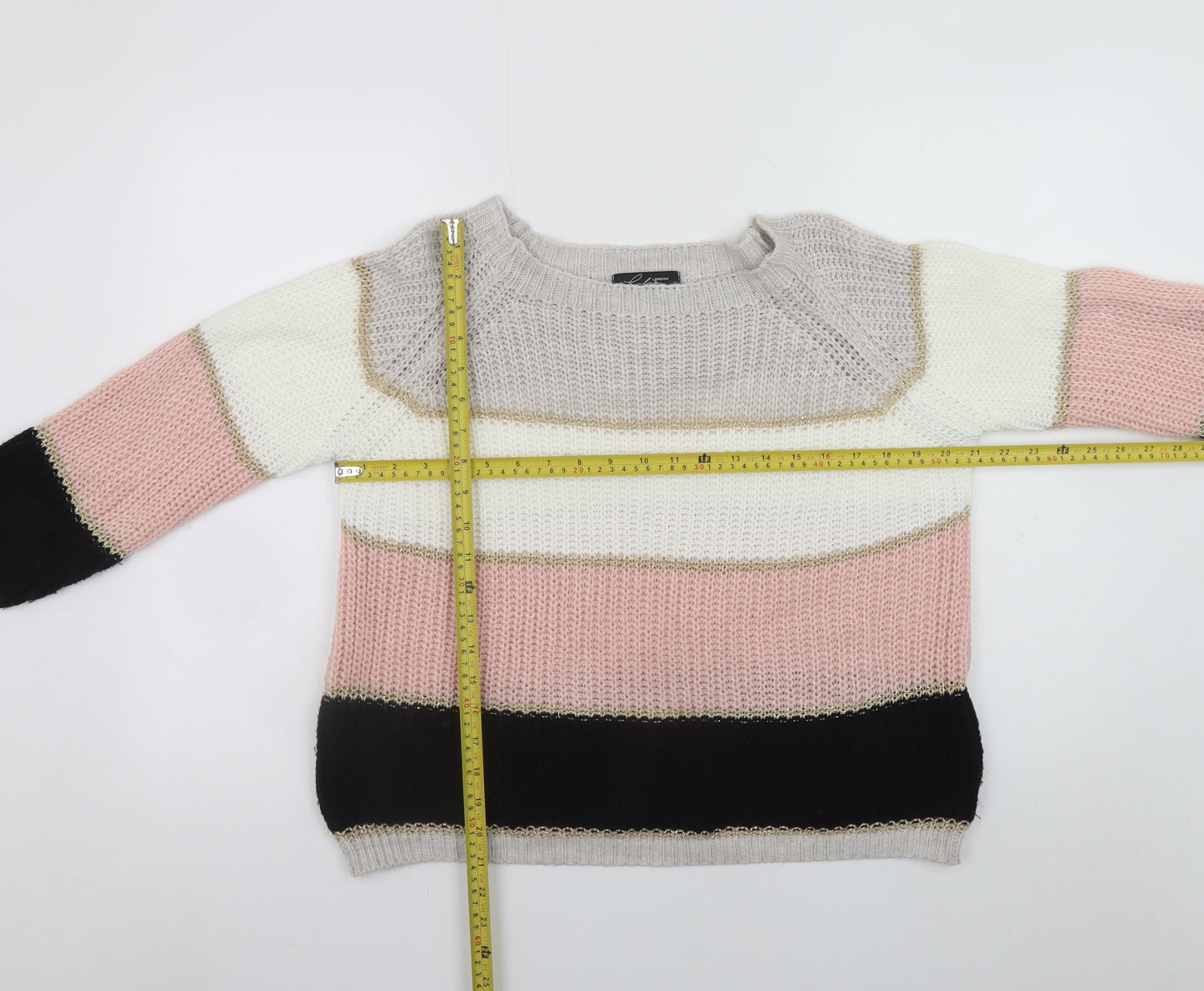 Womens UK Size S Lulua London Multicoloured Pullover Jumper