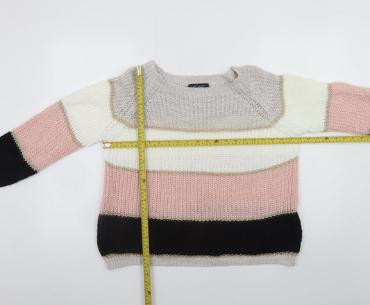 Womens UK Size S Lulua London Multicoloured Pullover Jumper