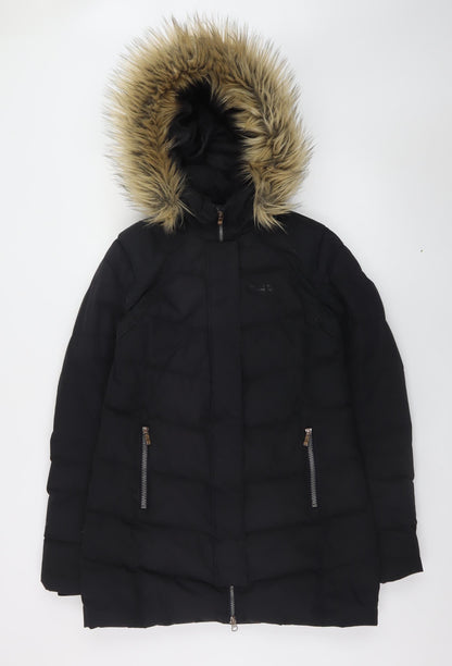 Womens UK Size 8 Mountain Warehouse Black Puffer Jacket