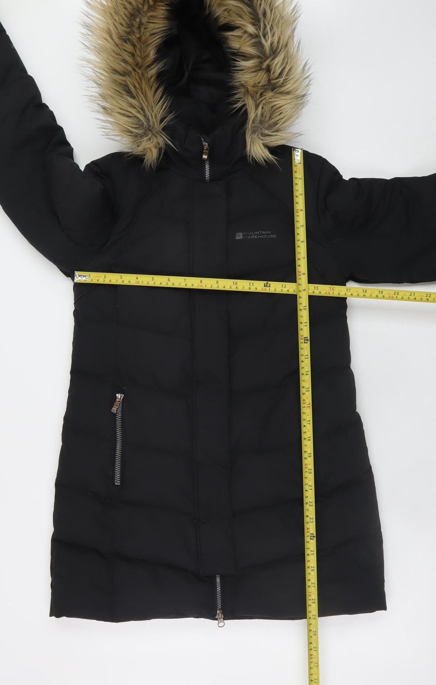 Womens UK Size 8 Mountain Warehouse Black Puffer Jacket