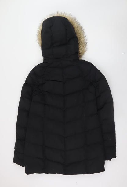 Womens UK Size 8 Mountain Warehouse Black Puffer Jacket