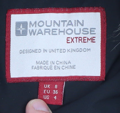 Womens UK Size 8 Mountain Warehouse Black Puffer Jacket