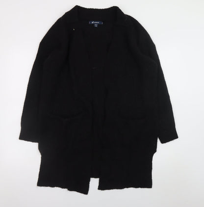 Womens UK Size 14 Kangol Black Cardigan Jumper