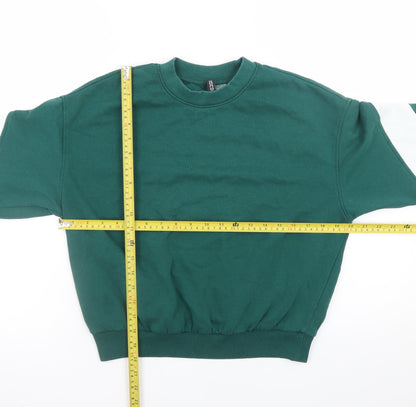 Womens UK Size S H&M Green Pullover Sweatshirt