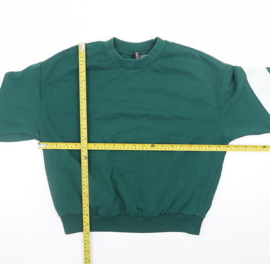 Womens UK Size S H&M Green Pullover Sweatshirt