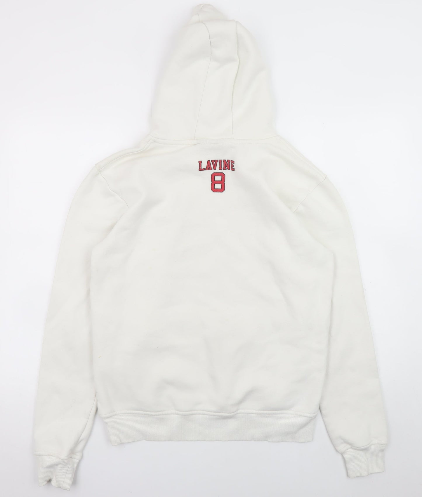 Mens UK Size M Primark White Pullover Hoodie