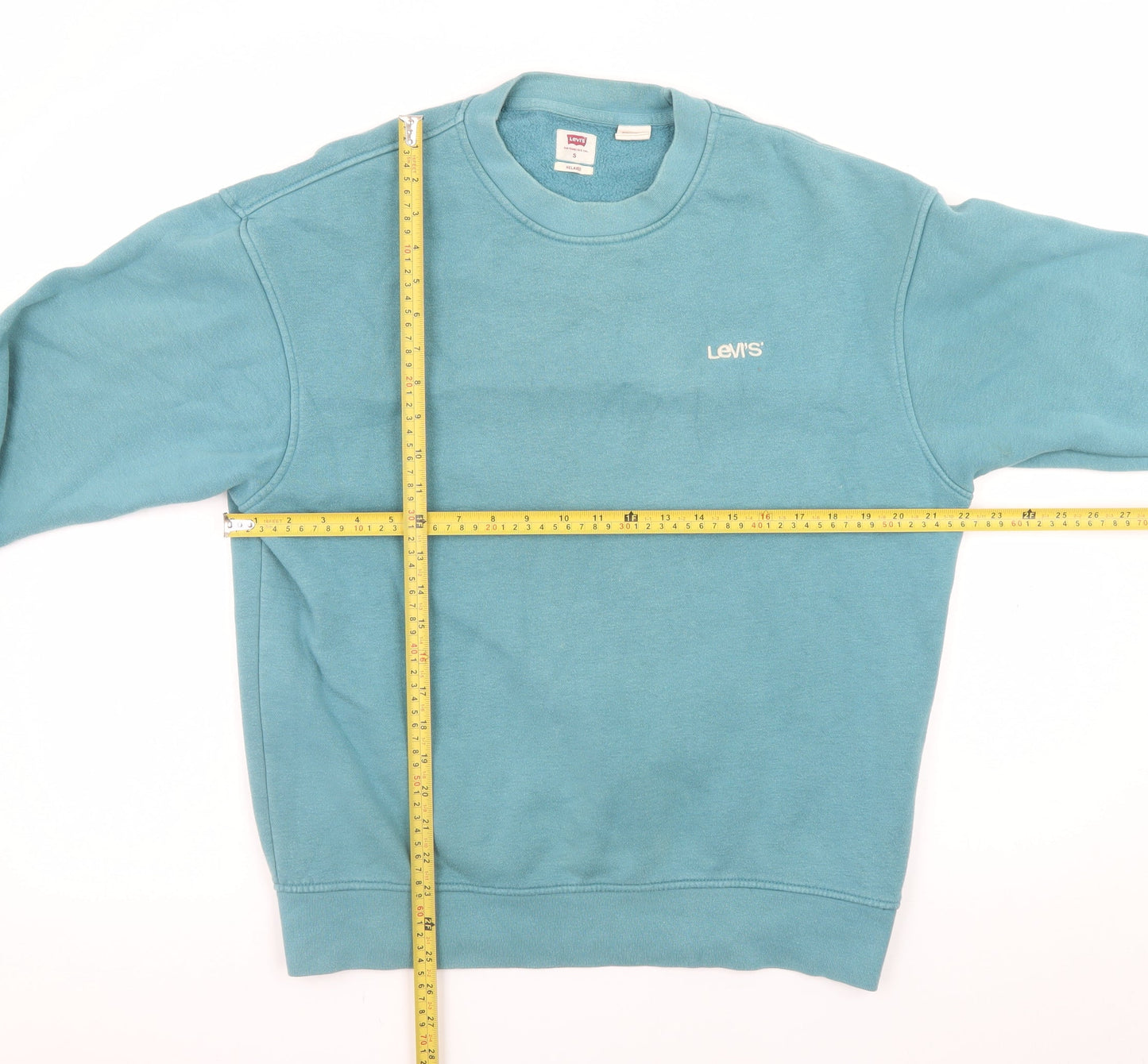 Mens UK Size S Levi's Blue Pullover Sweatshirt