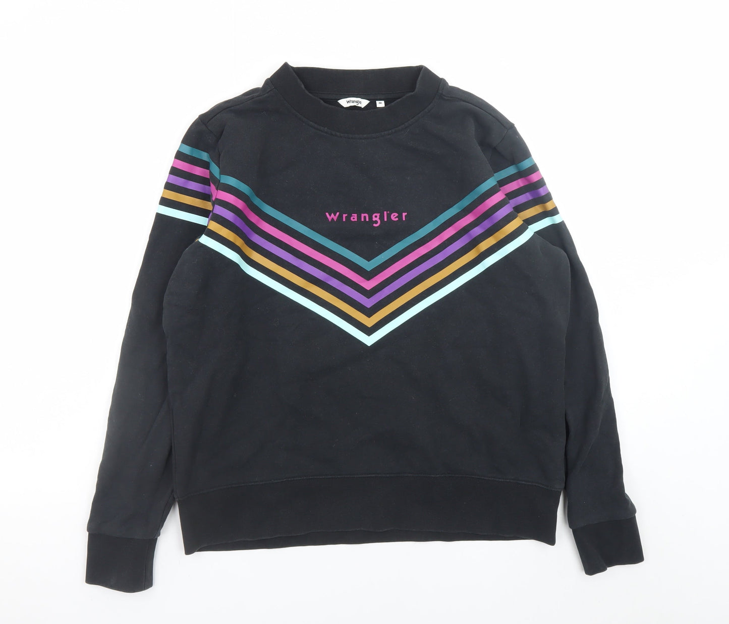 Womens UK Size M Wrangler Black Pullover Sweatshirt