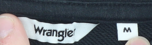 Womens UK Size M Wrangler Black Pullover Sweatshirt