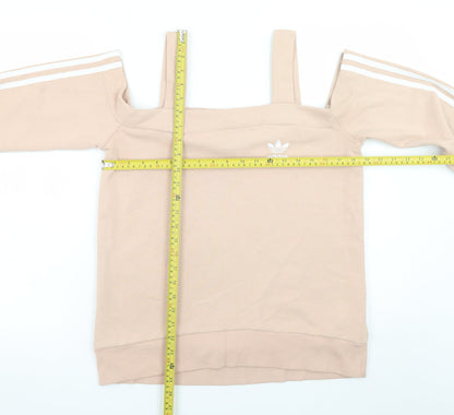 Womens UK Size 8 adidas Beige Pullover Sweatshirt