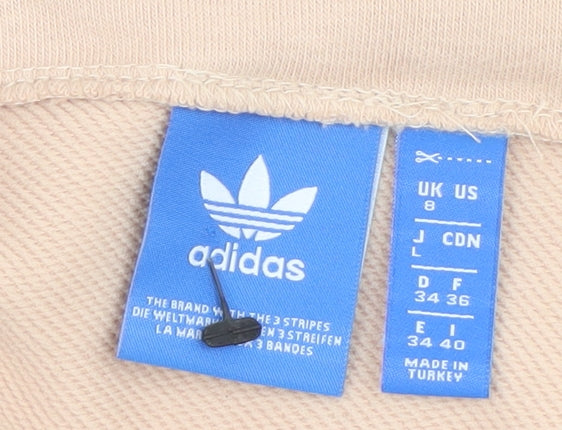 Womens UK Size 8 adidas Beige Pullover Sweatshirt