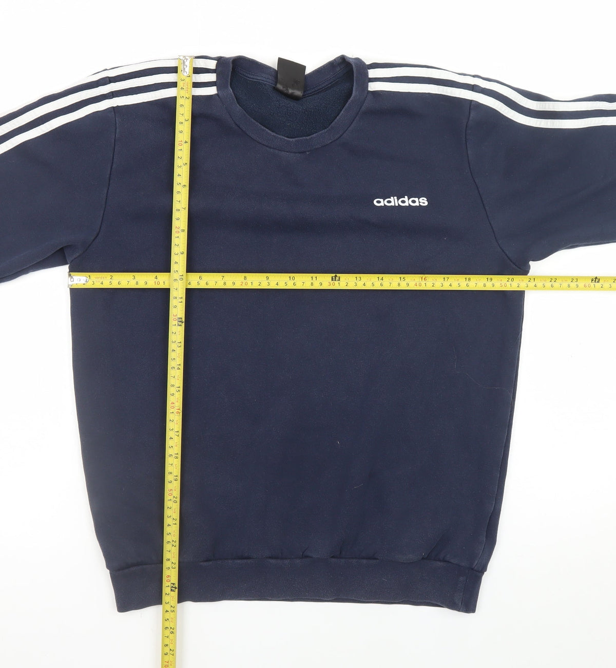 Mens UK Size M adidas Blue Pullover Sweatshirt