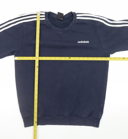 Mens UK Size M adidas Blue Pullover Sweatshirt