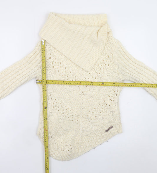 Womens UK Size 8 River Island Ivory Pullover Jumper