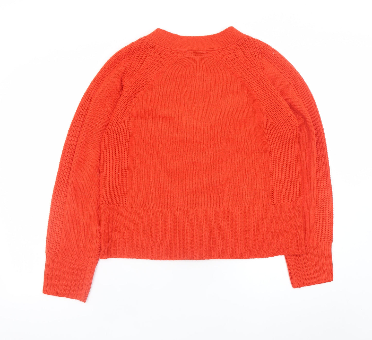 Womens UK Size S Brave Soul Red Cardigan Jumper