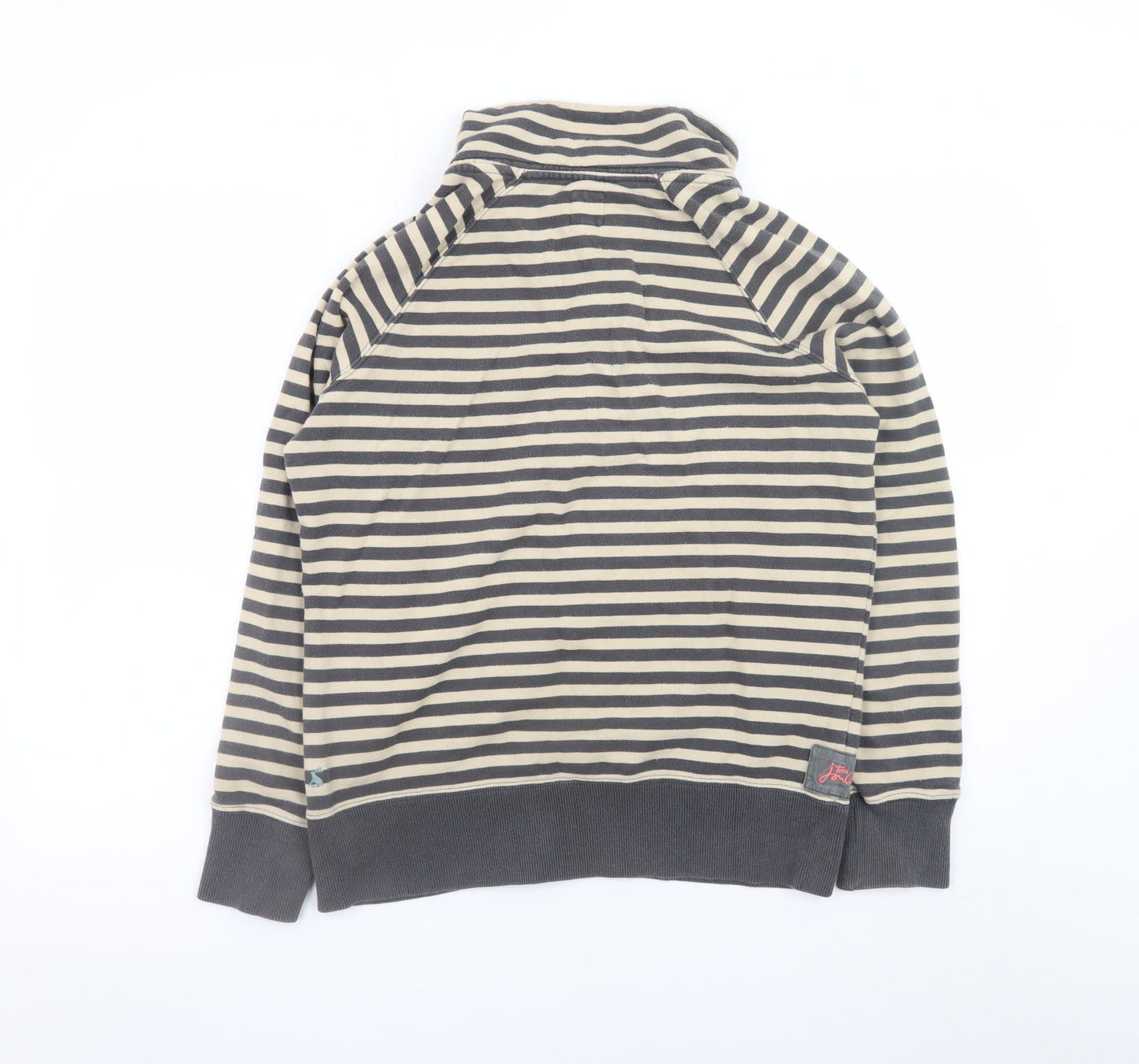 Womens UK Size 12 Joules Beige Henley Sweatshirt