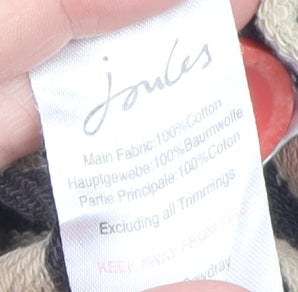 Womens UK Size 12 Joules Beige Henley Sweatshirt