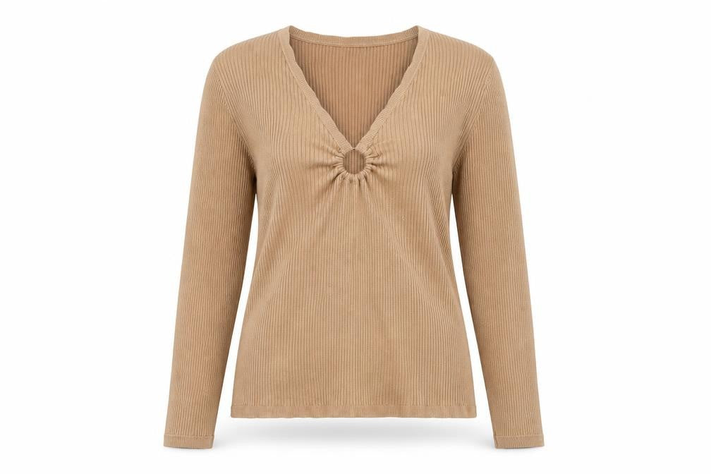 Womens UK Size 14 Lipsy Beige Pullover Jumper