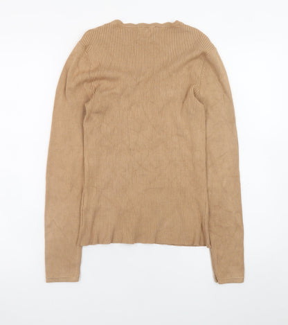 Womens UK Size 14 Lipsy Beige Pullover Jumper