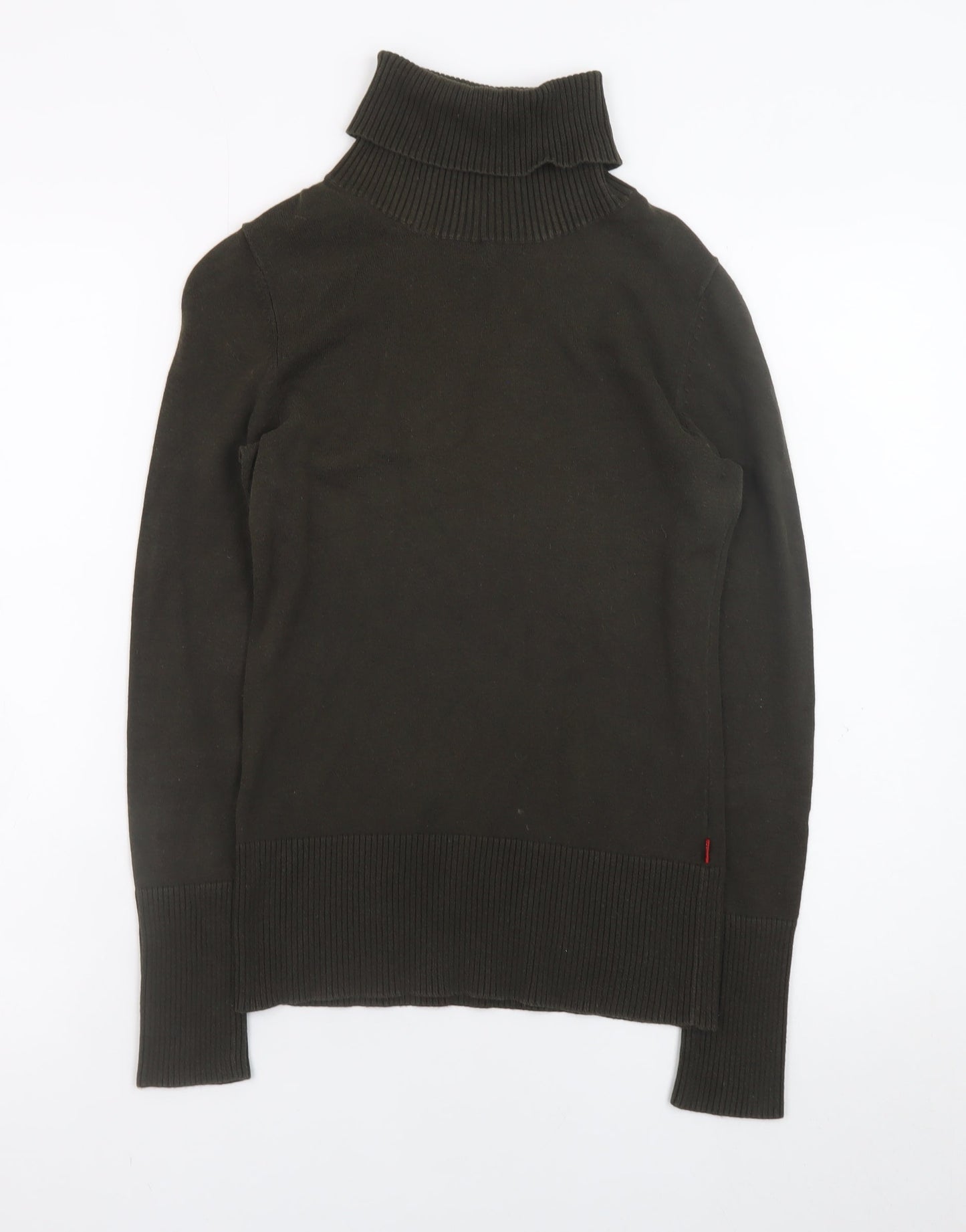 Jackpot Women Brown Roll Neck Knit Jumper XS
